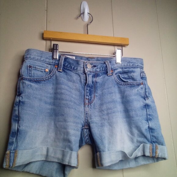 Gap Shorts 24 Sexy Boyfriend Denim Roll Hem - Picture 5 of 11